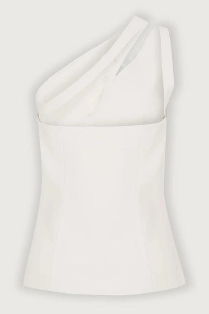 Amora™ Ascent One-Shoulder Button Detail Top