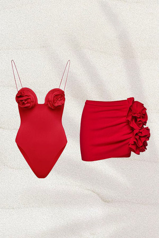 Amora™ Joyce Strappy Flower İki Parça Mayo Takımı