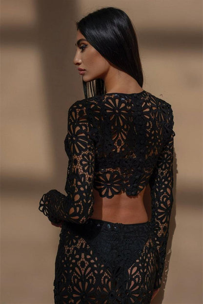 Amora™ Lena Çiçekli Hollow Out Set