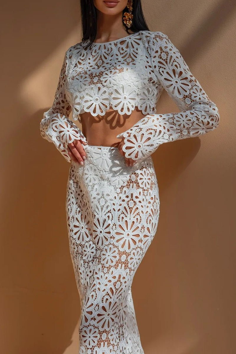 Amora™ Lena Çiçekli Hollow Out Set