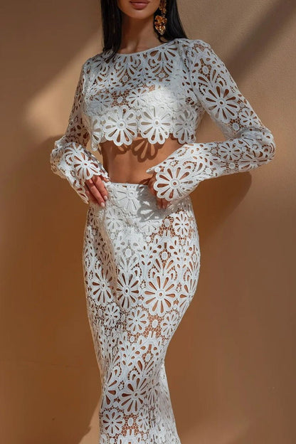 Amora™ Lena Çiçekli Hollow Out Set