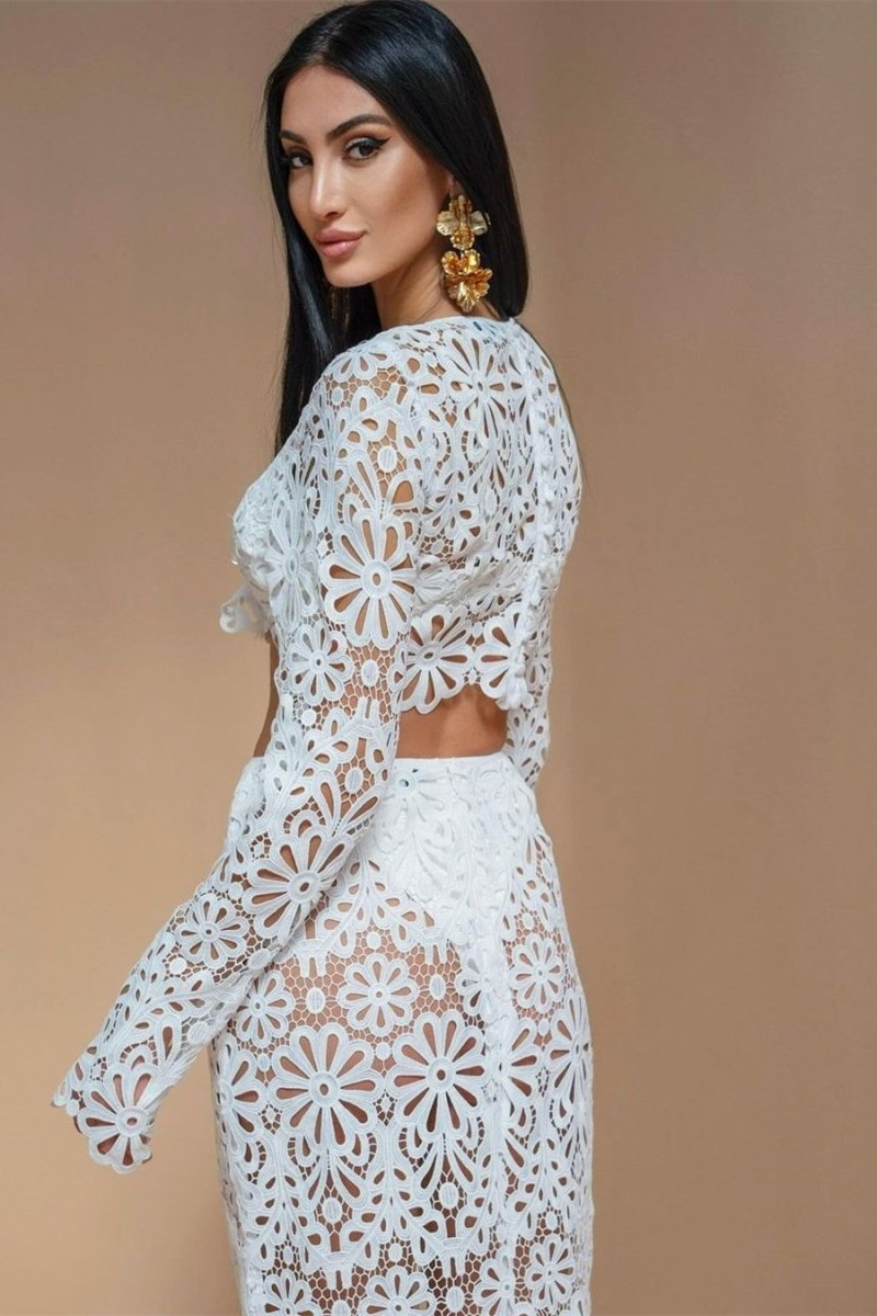Amora™ Lena Çiçekli Hollow Out Set