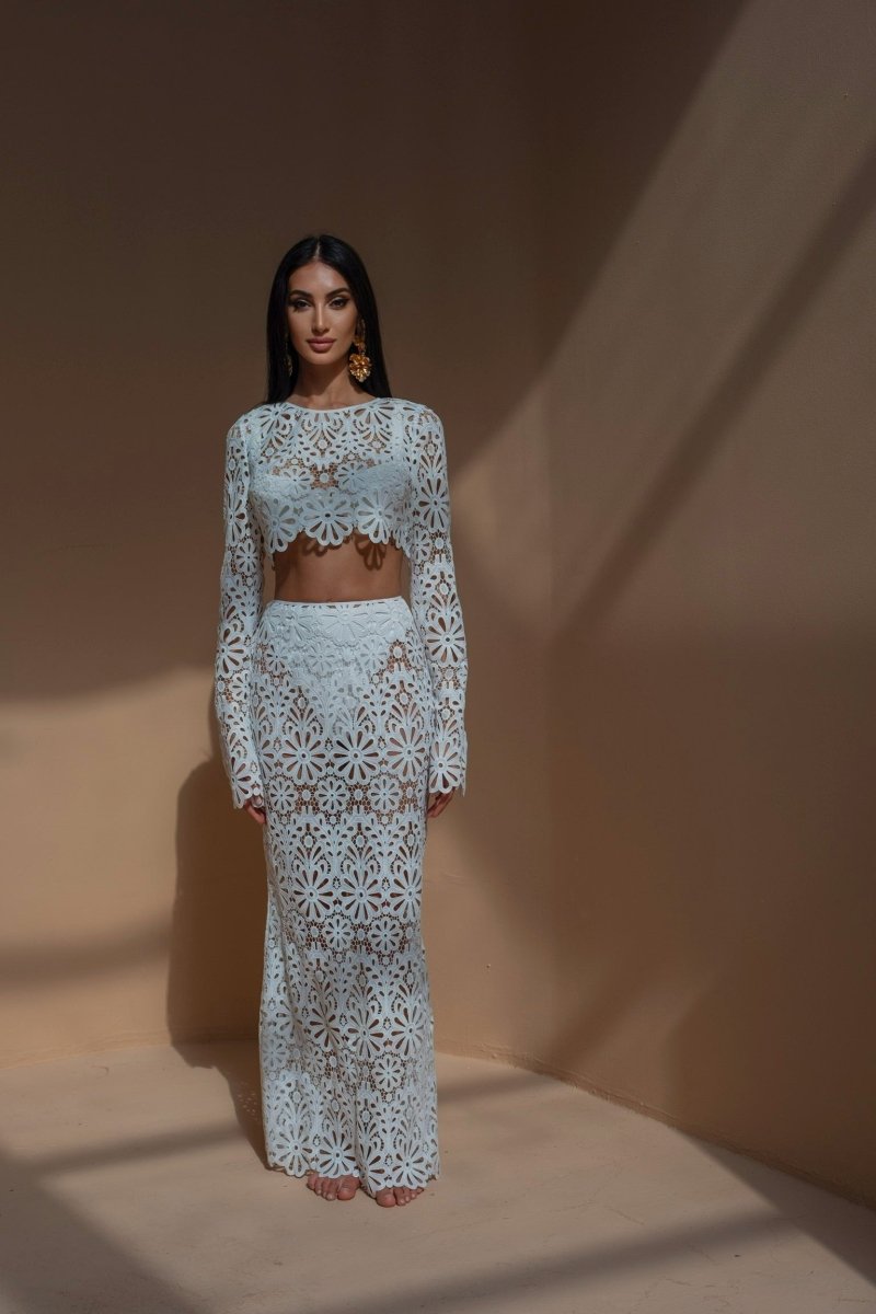 Amora™ Lena Çiçekli Hollow Out Set