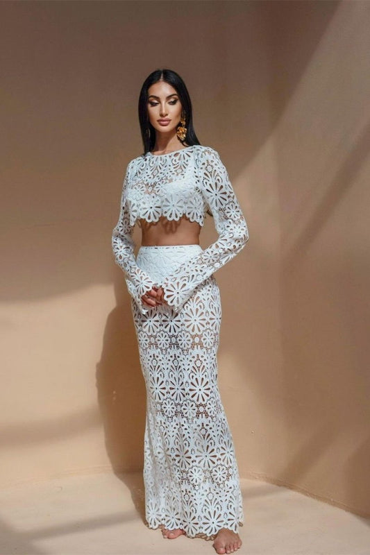 Amora™ Lena Çiçekli Hollow Out Set