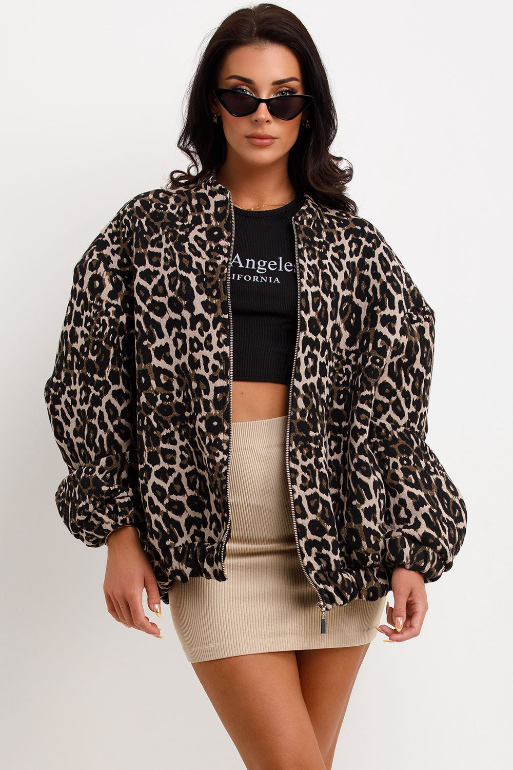 Amora™ Retro Leopar Desenli Mont