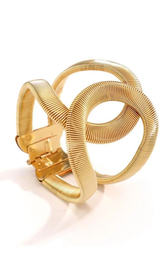Amora™ Metalik Dokulu Geometrik Bileklik