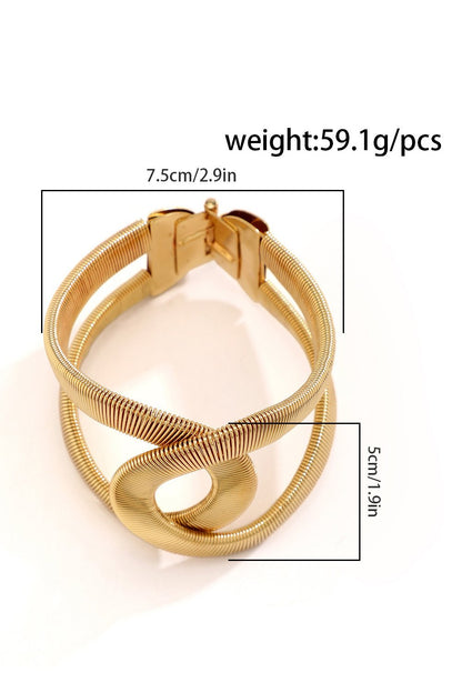 Amora™ Metalik Dokulu Geometrik Bileklik