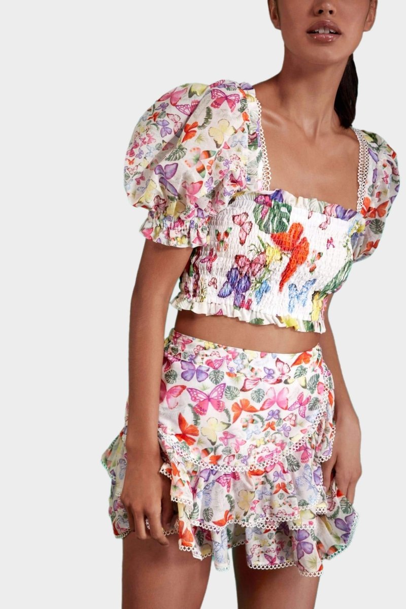 Amora™ Mona Kelebek Baskılı Set