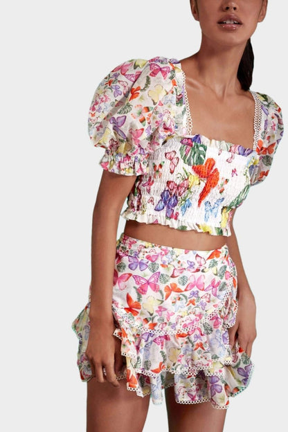 Amora™ Mona Kelebek Baskılı Set