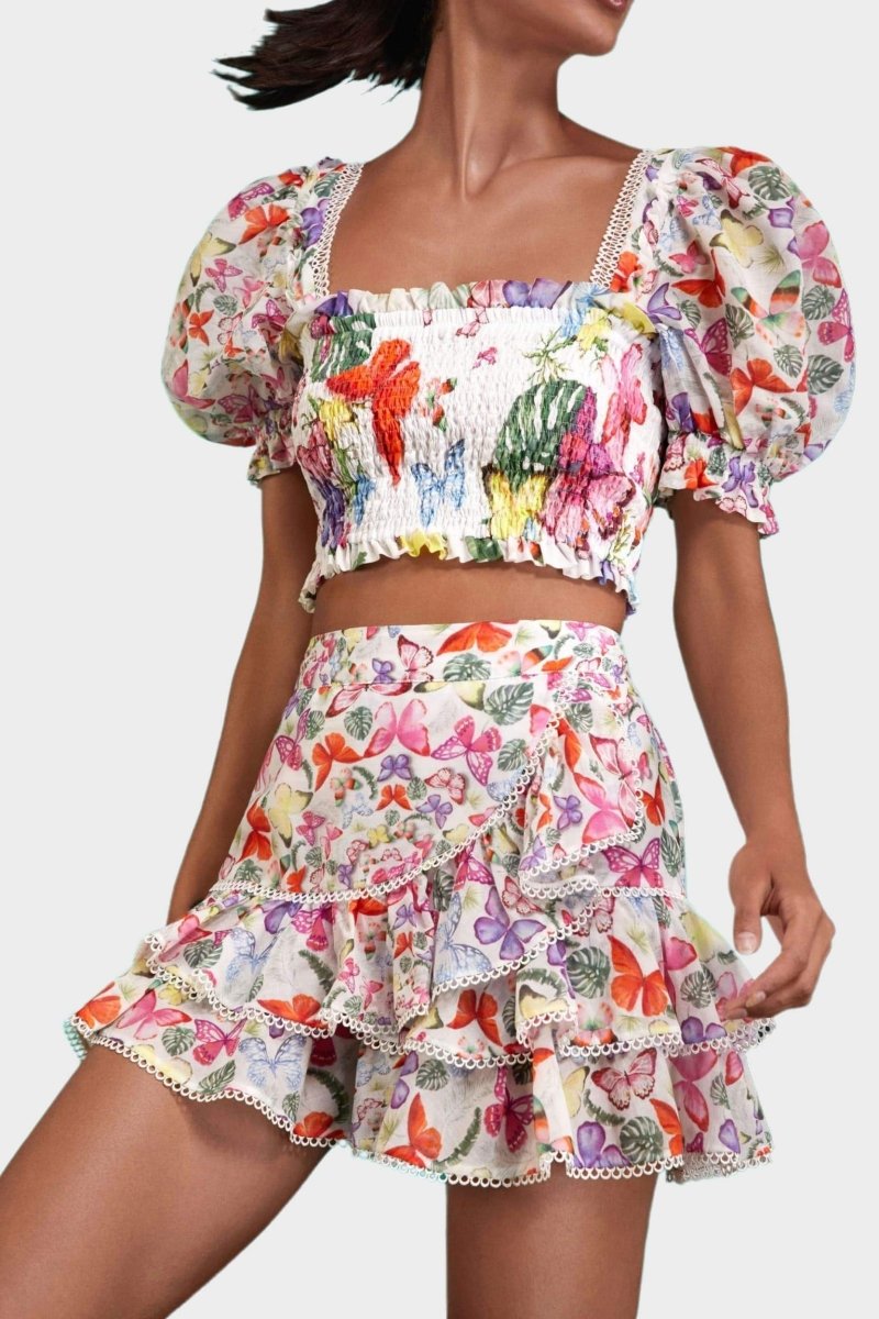 Amora™ Mona Kelebek Baskılı Set