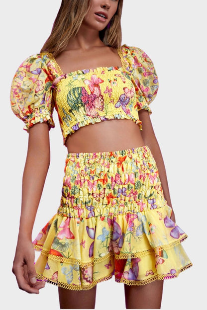 Amora™ Mona Kelebek Baskılı Set