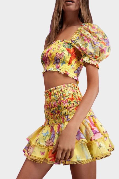 Amora™ Mona Kelebek Baskılı Set