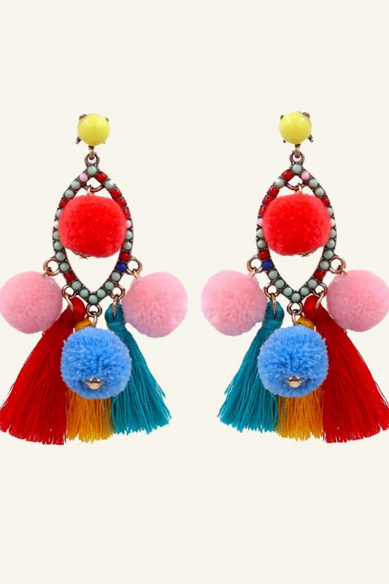 Amora™ Ponpon Püskül Küpe