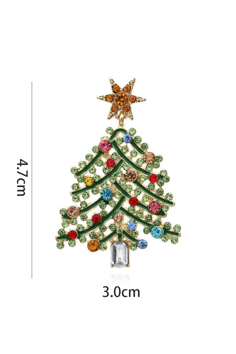 Amora™ Yapay Elmas Noel Ağacı Damla Küpeler
