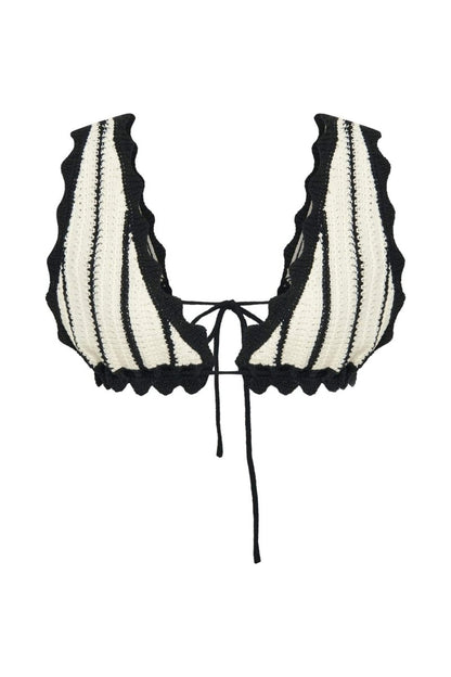 Amora™ Sandra Tığ İşi Çizgili Set