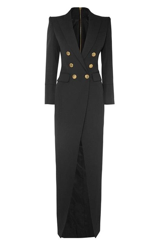 Amora™ Simona Tuxedo Uzun Blazer Elbise