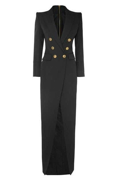Amora™ Simona Tuxedo Uzun Blazer Elbise