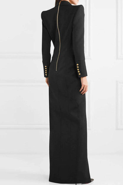 Amora™ Simona Tuxedo Uzun Blazer Elbise