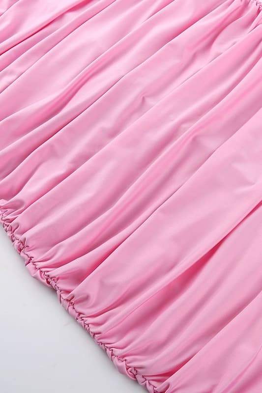 Amora™ Tina Çiçek Straplez Midi Elbise