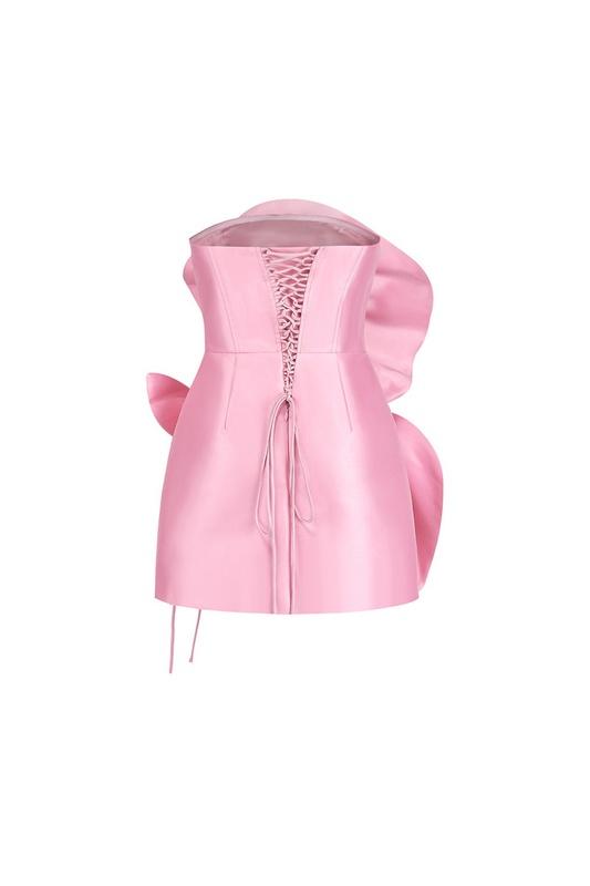 Amora™ Venüs Çiçekleri Straplez Mini Elbise
