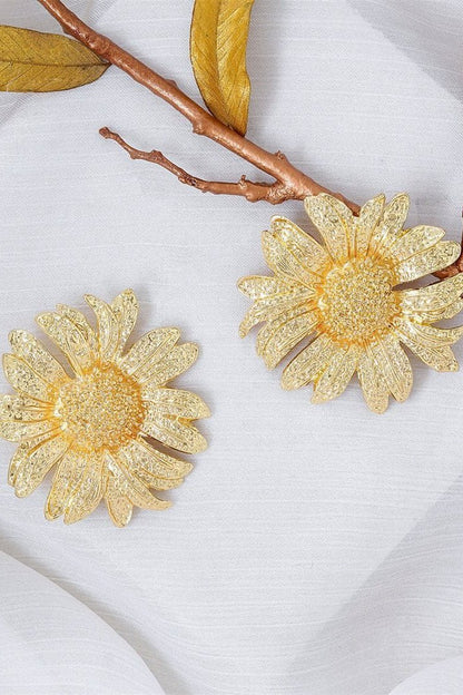 Amora™ Vintage Ayçiçeği Damla Küpeler