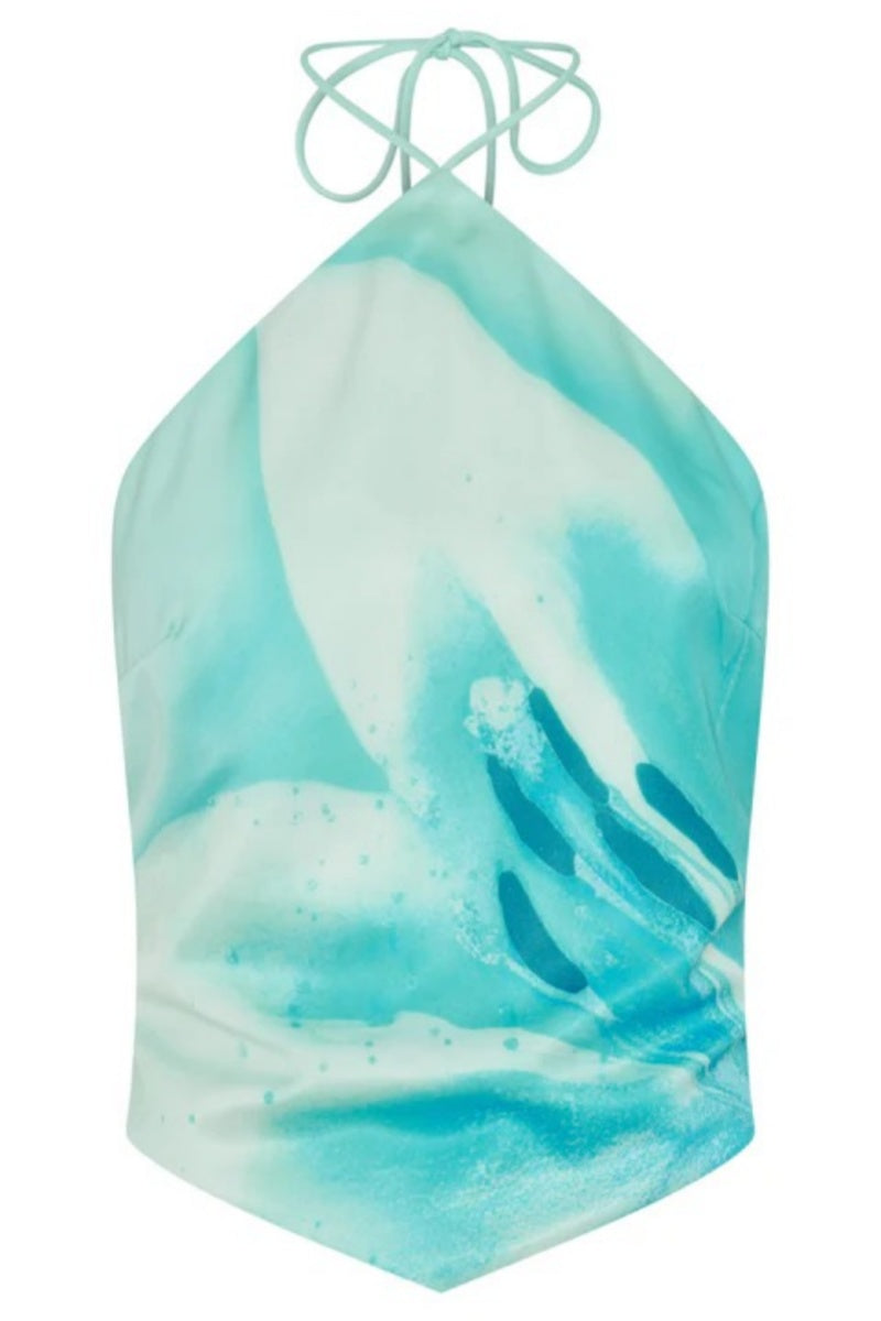 Amora™ Seaside Halo Aqua Blossom Top