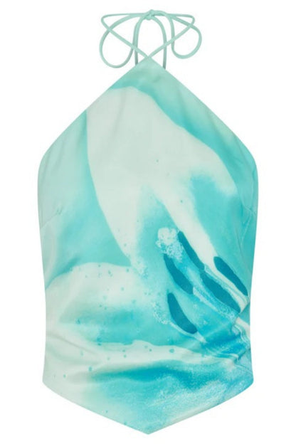 Amora™ Seaside Halo Aqua Blossom Top
